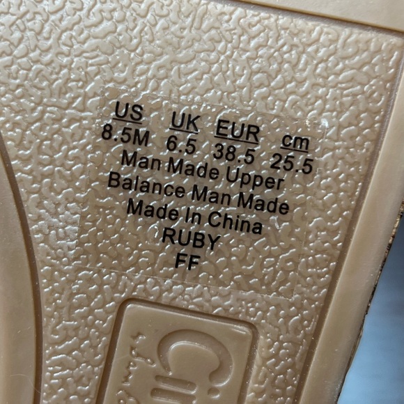 Circus by Sam Edelman Ruby Gold Tone Braided Cork Wedge Platform Sandal 8.5 - Picture 8 of 9